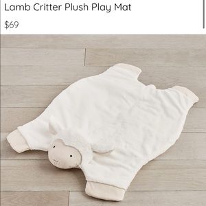 Pottery barn kids plush lamb play mat